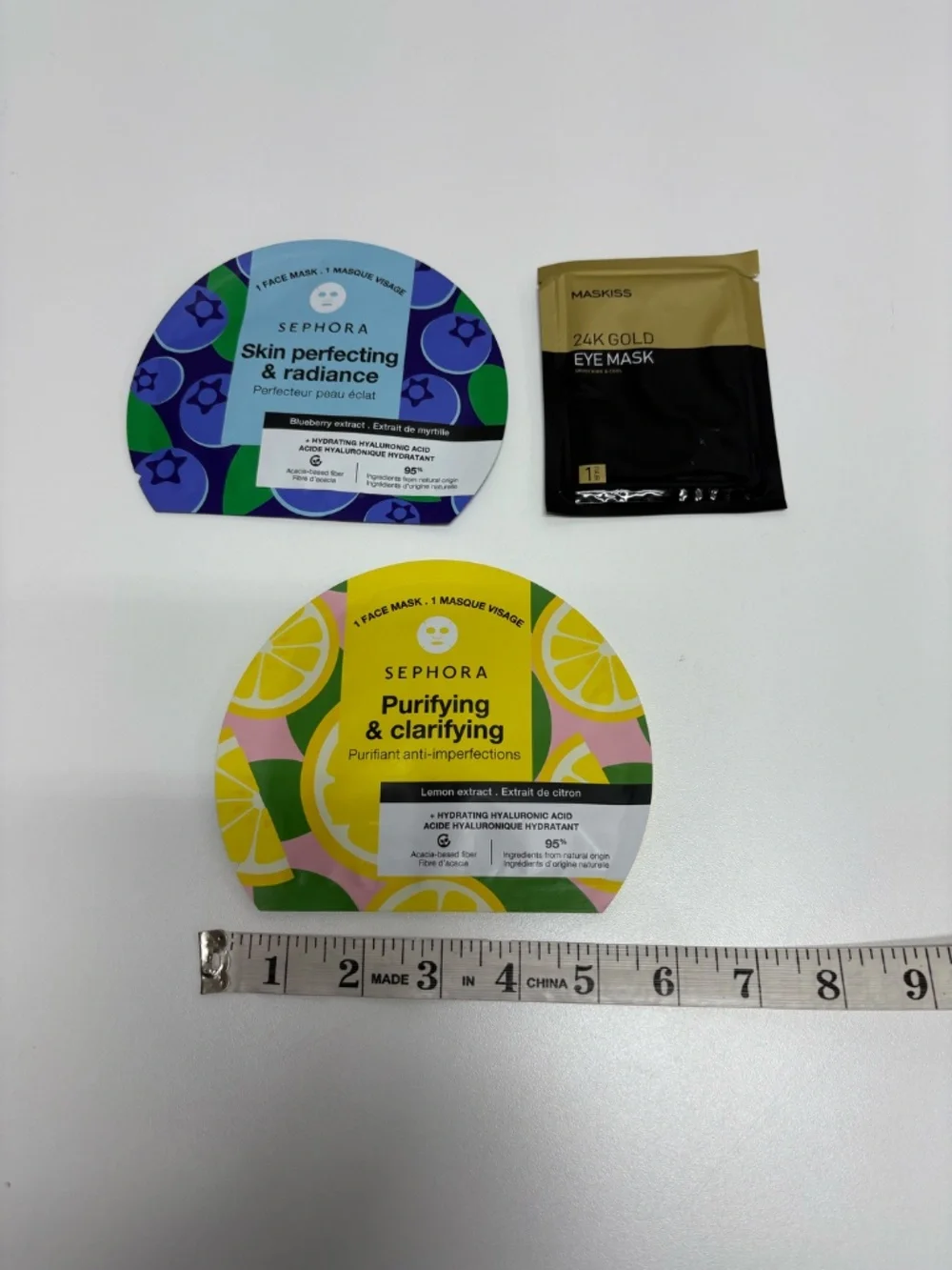 3 Masks - 1 Maskiss Eye Mask - 2 Sephora Face Mask - NEW. - Picture 12 of 12